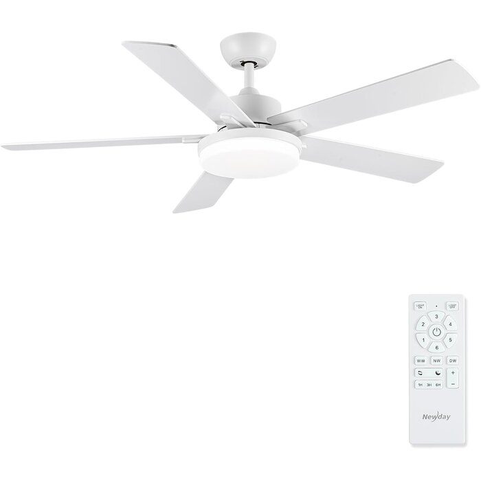 Deckenventilator mit LED 132 cm - Dimmbar & Fernbedienung - bis zu 35% Rabatt