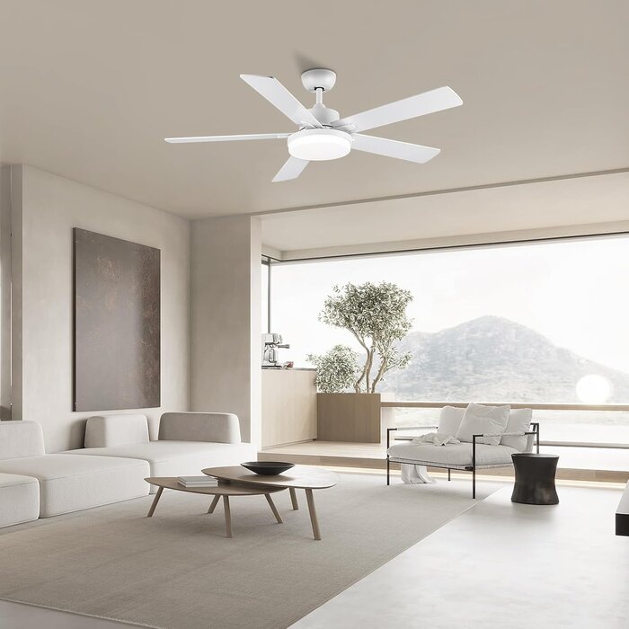 Deckenventilator mit LED 132 cm - Dimmbar & Fernbedienung - bis zu 35% Rabatt