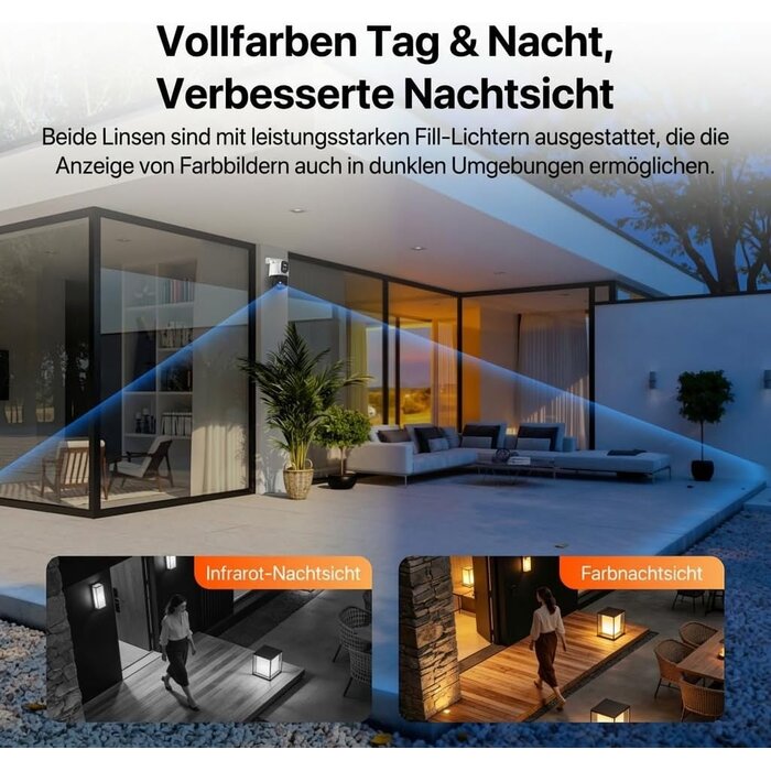5MP WLAN Outdoor Überwachungskamera mit KI-Erkennung - bis zu 34% sparen