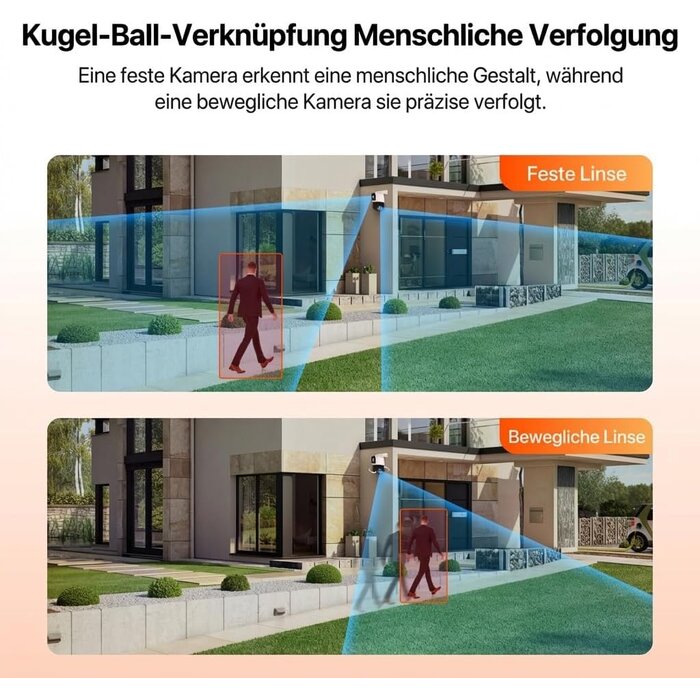 5MP WLAN Outdoor Überwachungskamera mit KI-Erkennung - bis zu 34% sparen