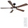 Deckenventilator LED 142 cm - Schwarz/Holz - bis zu 34% Rabatt sparen