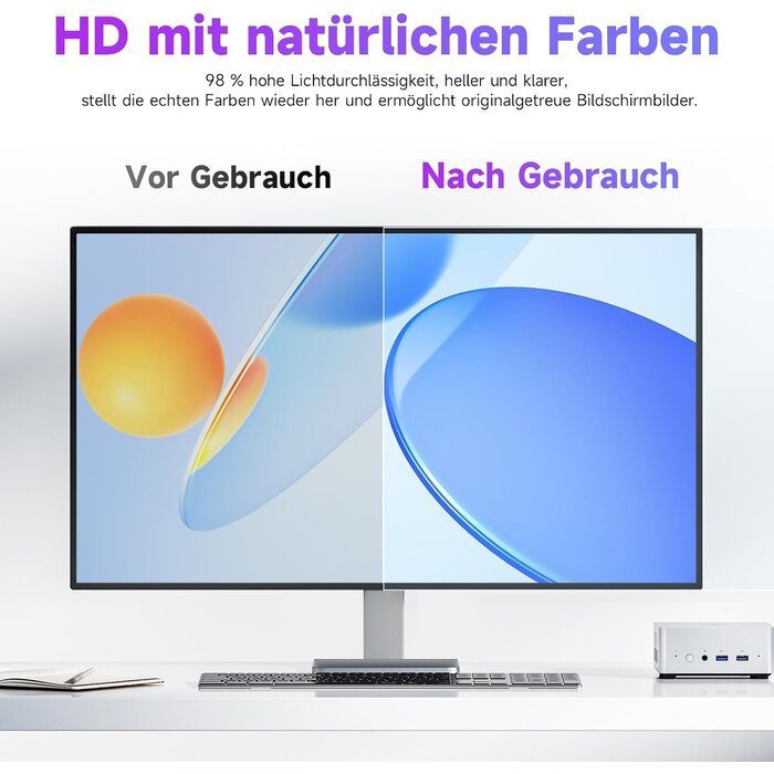 Anti-Blaulicht Schutzfolie 21,5 Zoll für Monitore - 2er Set - bis zu 32% Rabatt