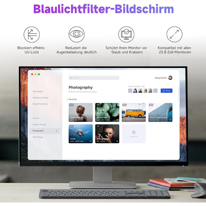 Anti-Blaulicht Schutzfolie 21,5 Zoll für Monitore - 2er Set - bis zu 32% Rabatt
