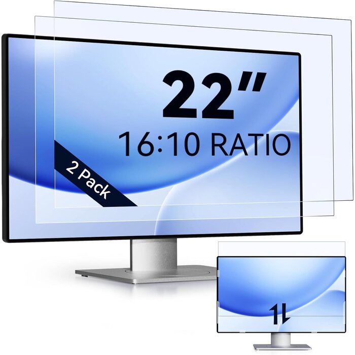Anti-Blaulicht Schutzfolie 21,5 Zoll für Monitore - 2er Set - bis zu 32% Rabatt