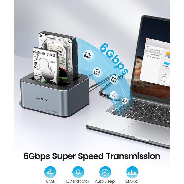 Dual Festplatten-Dockingstation bis zu 36 TB - USB 3.0 - bis zu 34% reduziert
