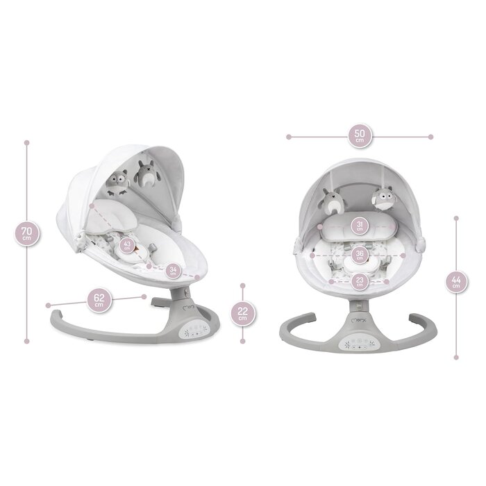 Smarte Babywippe: Klappbar mit Bluetooth & Fernbedienung - bis zu 35% reduziert