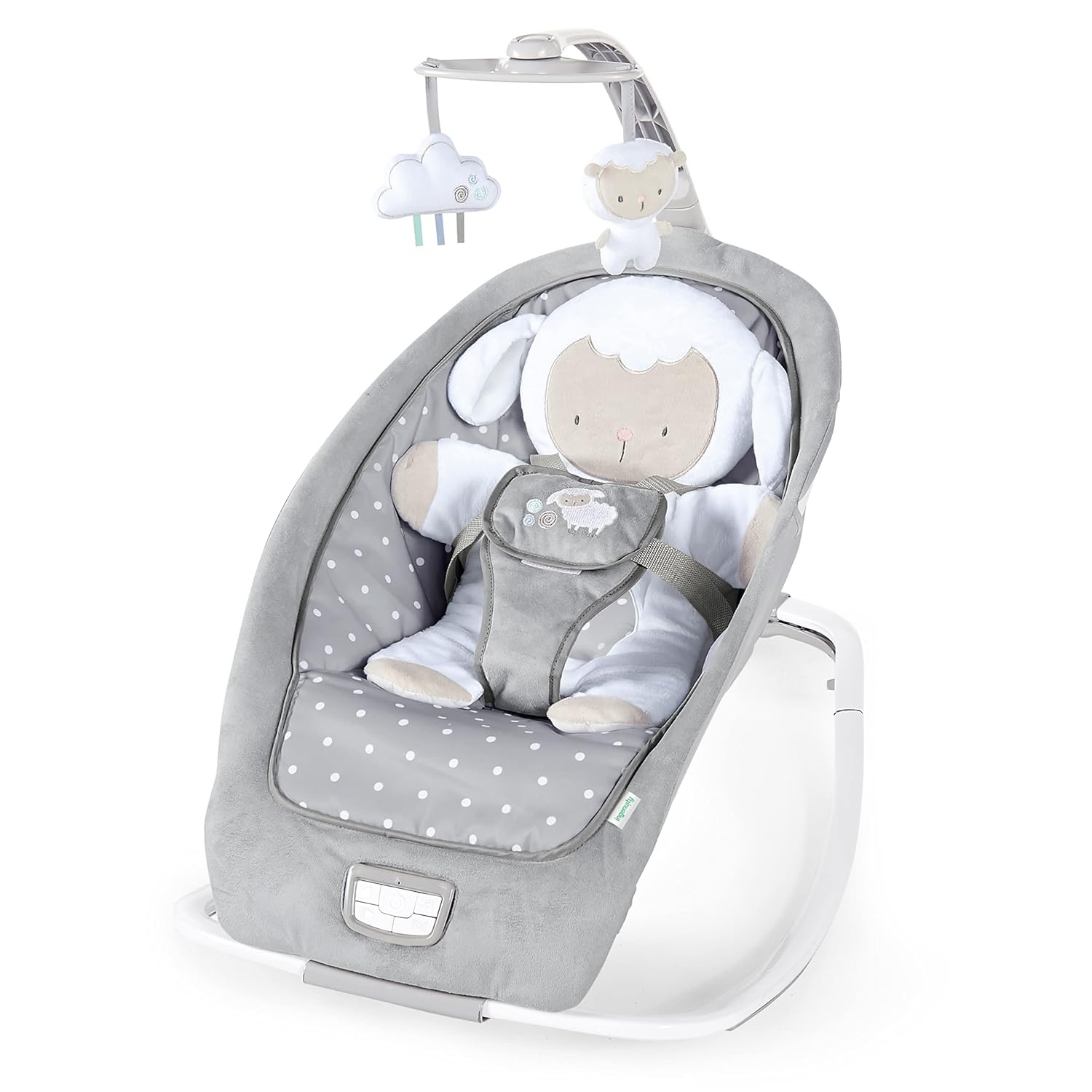 2-in-1 Babywippe & Kleinkindsitz - Grau - Klappbar - bis zu 34% sparen