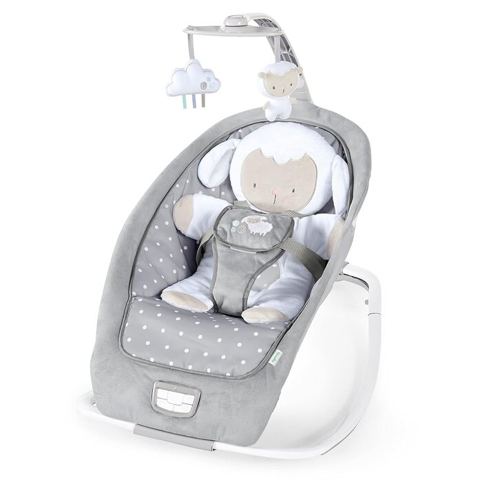 2-in-1 Babywippe & Kleinkindsitz - Grau - Klappbar - bis zu 34% sparen