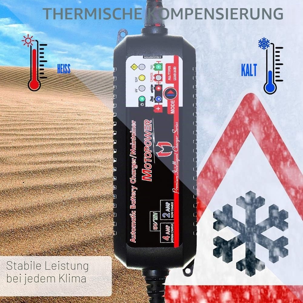 Intelligentes Ladegerät 6V & 12V für Bleiakkus - bis zu 32% sparen