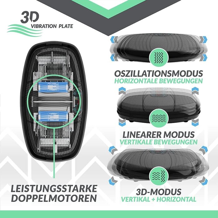 3D-Vibrationsplatte mit Doppelmotor - Jetzt bis zu 56% Rabatt sichern!