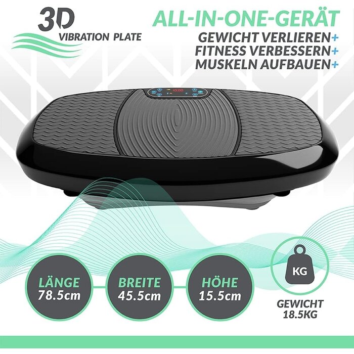 3D-Vibrationsplatte mit Doppelmotor - Jetzt bis zu 56% Rabatt sichern!