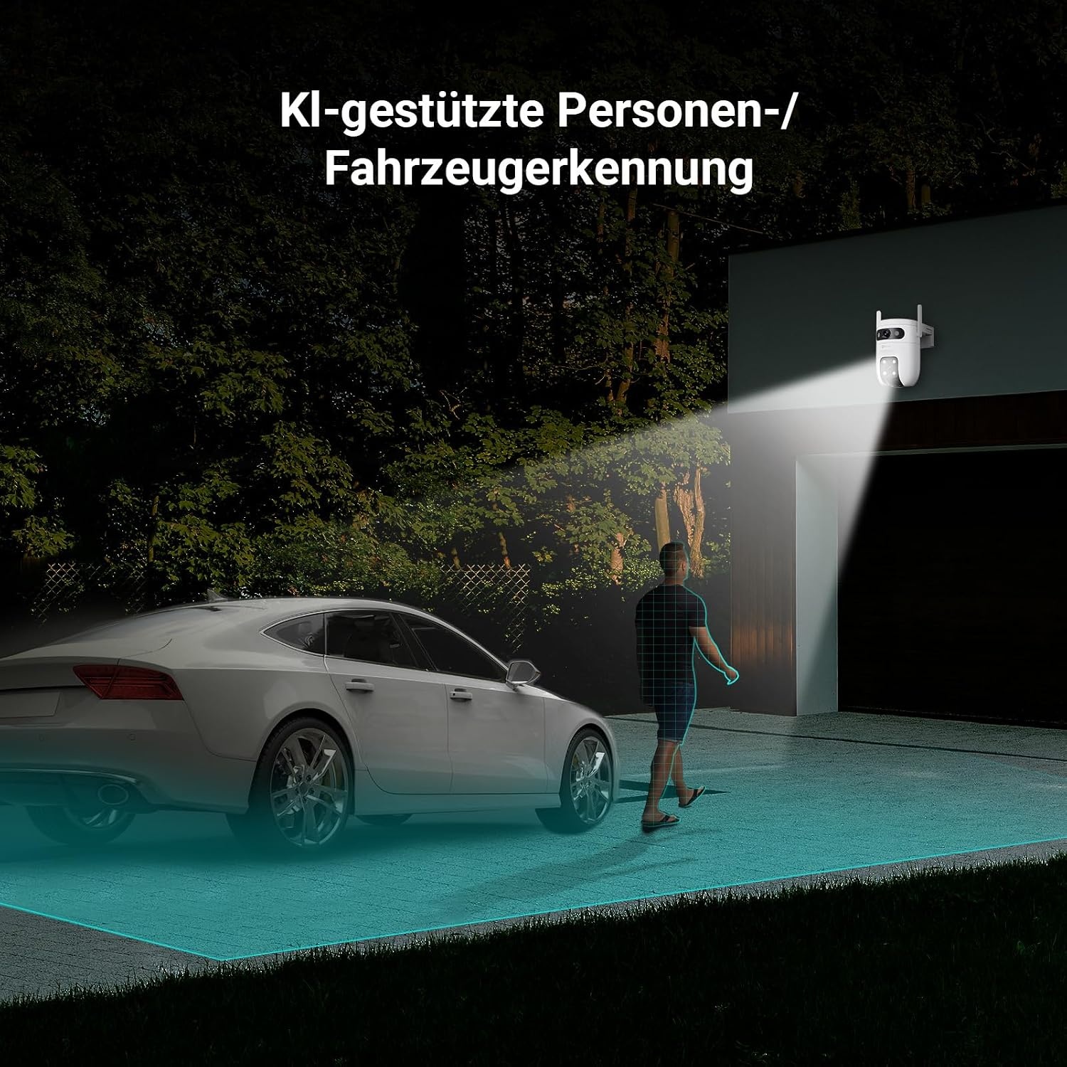 3K Dual-Lens Überwachungskamera 360° KI-Erkennung - bis zu 34% sparen