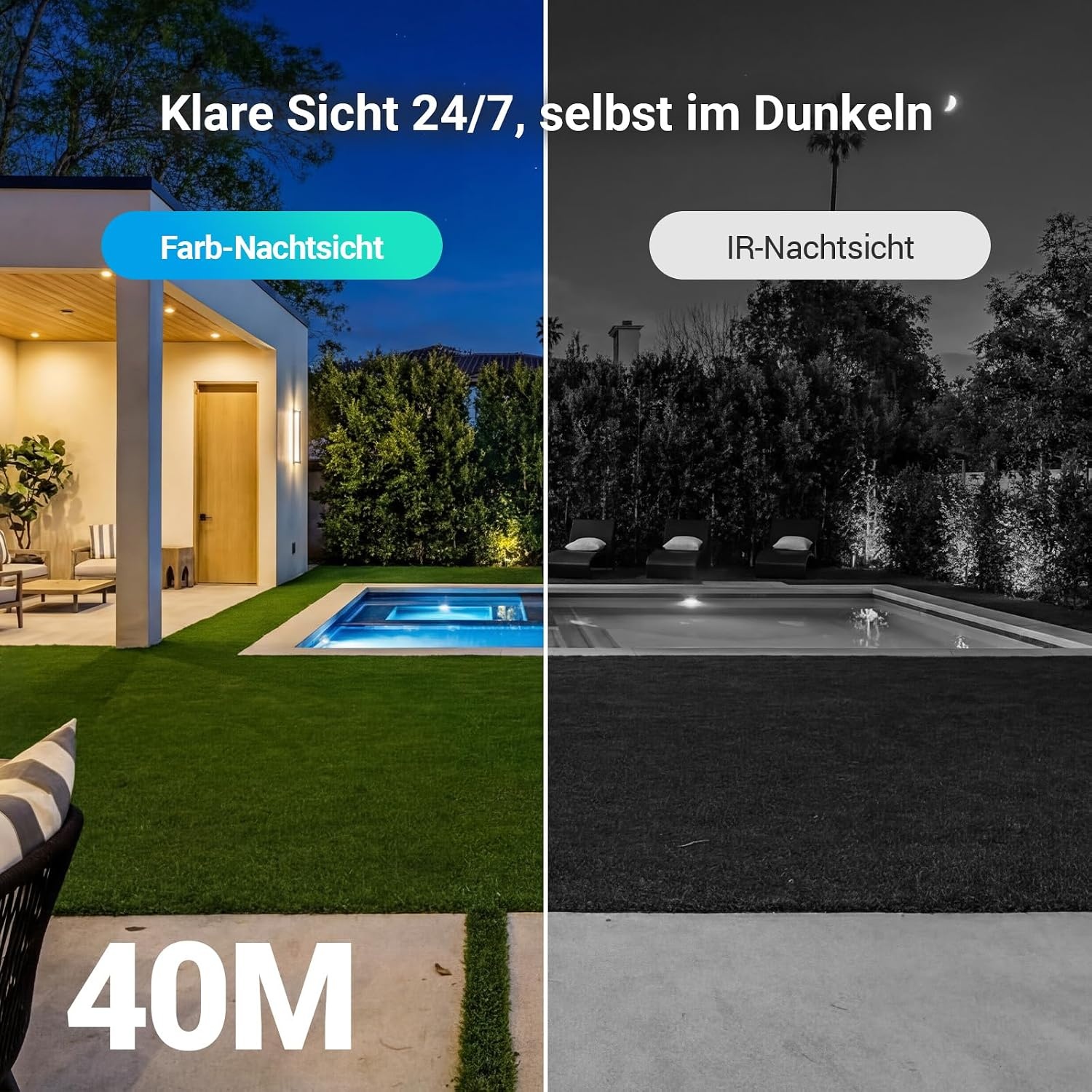 3K Dual-Lens Überwachungskamera 360° KI-Erkennung - bis zu 34% sparen