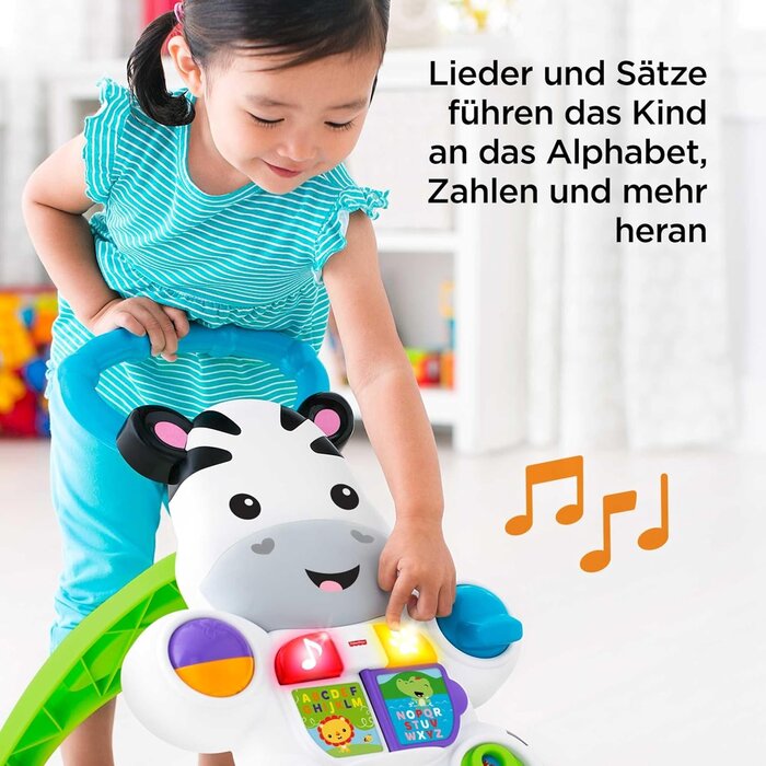 Fisher Price Interaktiver Zebra-Lauflernwagen für Babys - bis zu 32% Rabatt