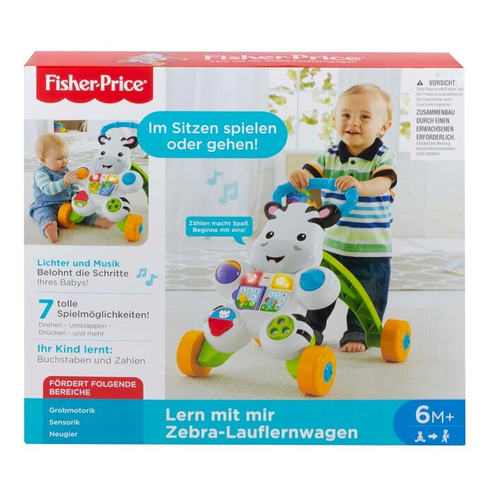 Fisher Price Interaktiver Zebra-Lauflernwagen für Babys - bis zu 32% Rabatt