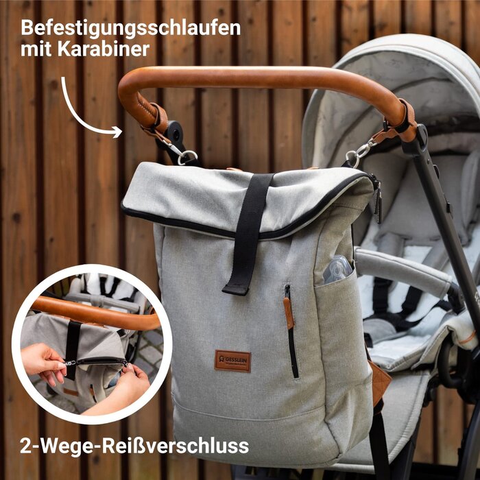 Wickelrucksack mit 30,5L Volumen, erweiterbar - Anthrazit - bis zu 34% Rabatt