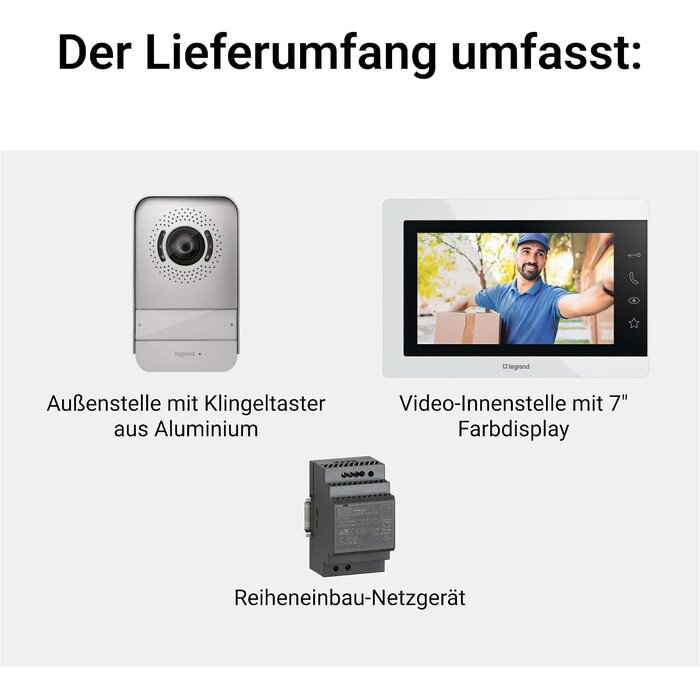 Video-Türsprechanlage 7 Zoll, 2-Draht-Technik, IP54 - Jetzt bis zu 35% sparen