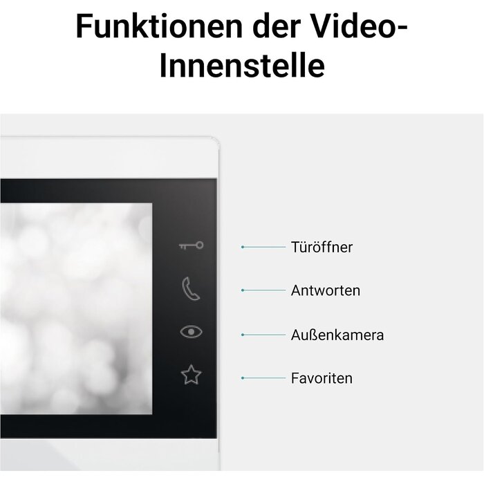 Video-Türsprechanlage 7 Zoll, 2-Draht-Technik, IP54 - Jetzt bis zu 35% sparen