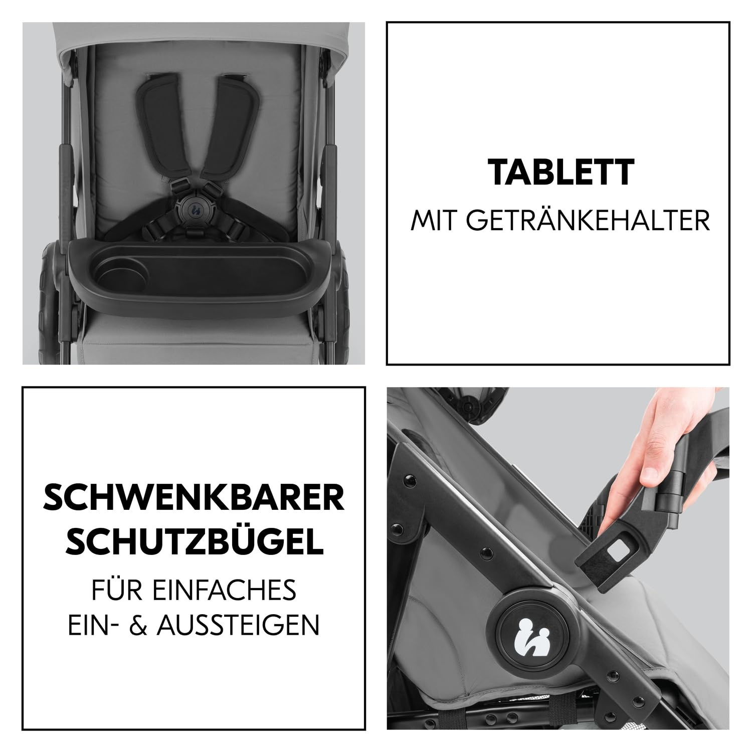 Kompakter Kinderwagen bis 22 kg - Einhändig klappbar - Bis zu 35% Rabatt