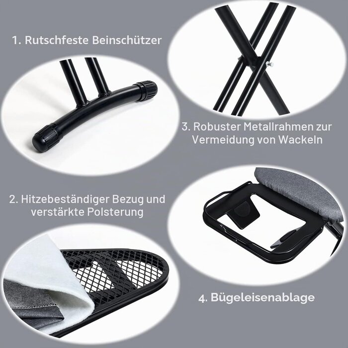 Bügelbrett klappbar, 33x96 cm - bis zu 34% Rabatt auf unsere Outlet-Artikel