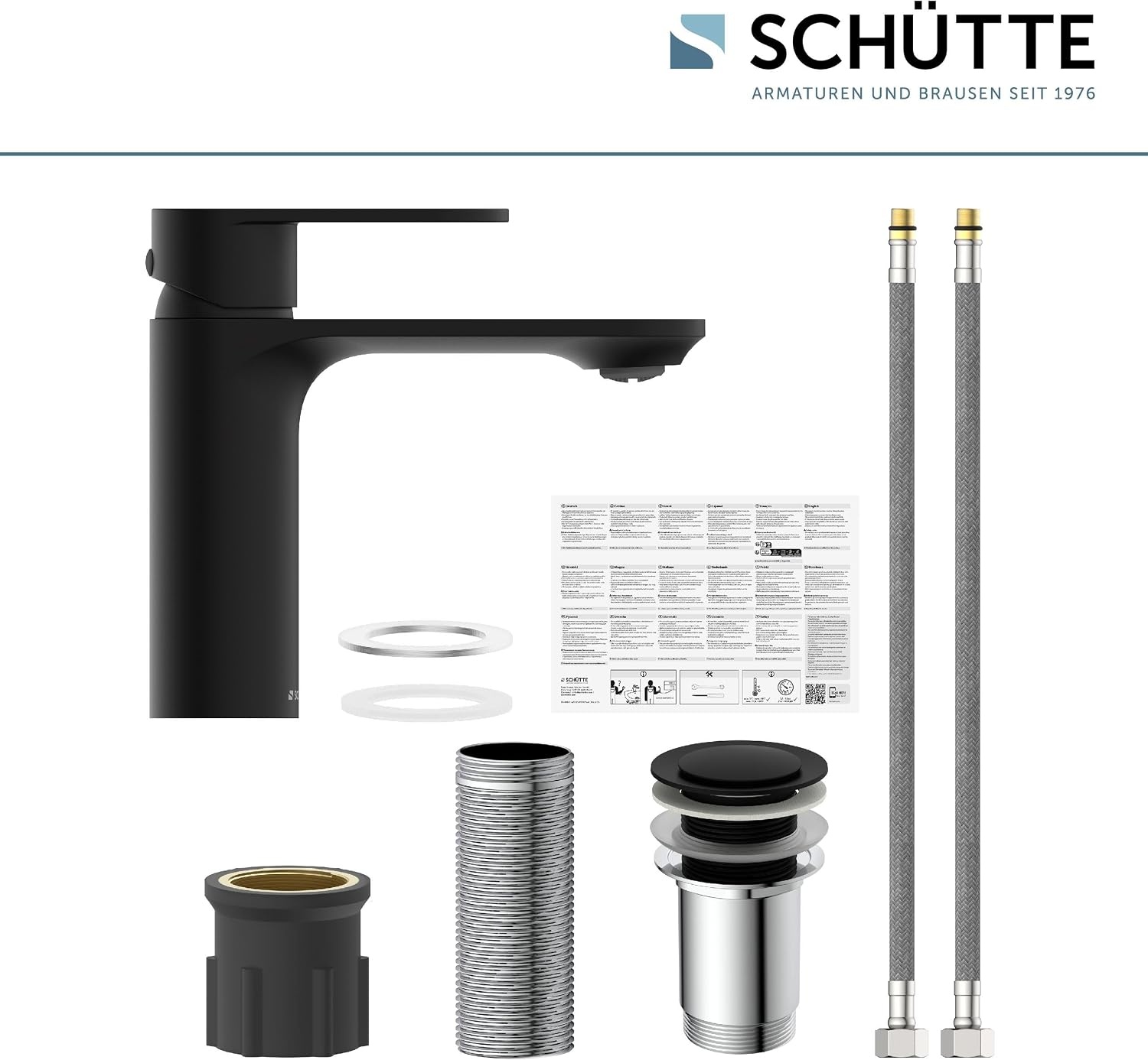 Waschtischarmatur Montana Schwarz - Modernes Design bis zu 34% günstiger