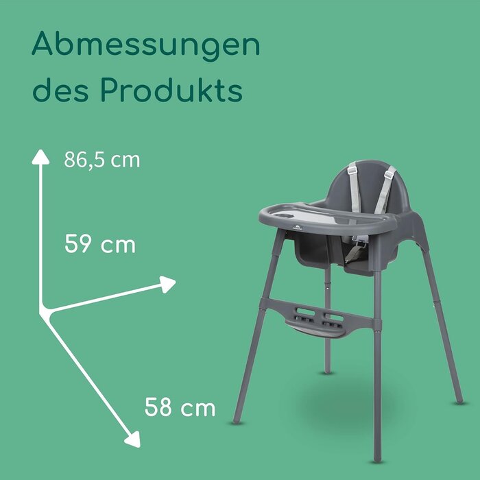 2-in-1 Kinderhochstuhl - höhenverstellbar - bis zu 33 % Rabatt sparen