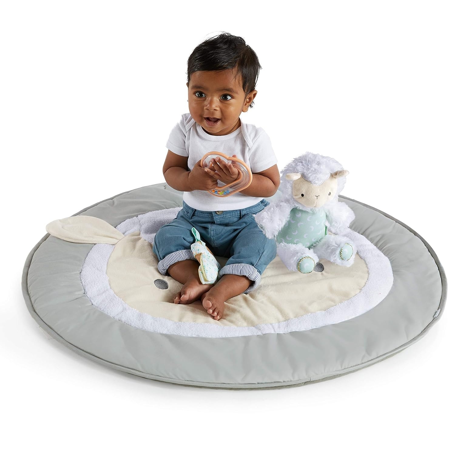 Baby-Spieldecke mit Spielbogen - Grau - bis zu 33% Rabatt