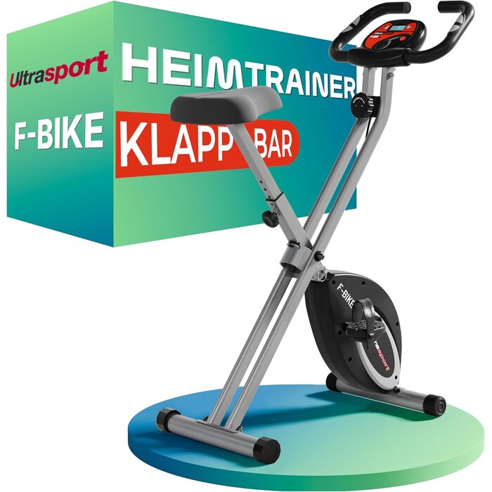 Klappbares Heimtrainer-Fahrrad mit 8 Widerstandsstufen - jetzt bis zu 35% sparen