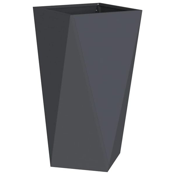 Vidaxl Moderner Pflanzkübel Stahl Anthrazit 40x40x75cm - Outlet bis zu 29% reduziert