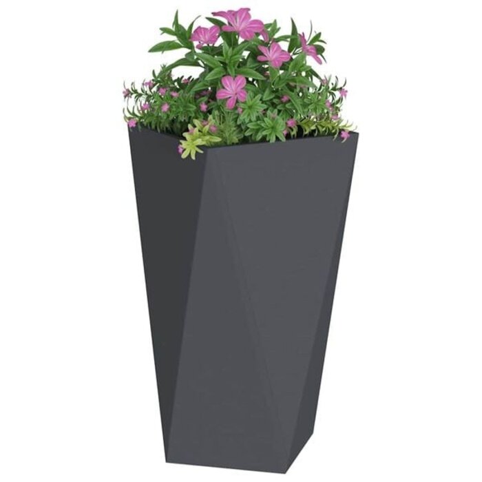 Vidaxl Moderner Pflanzkübel Stahl Anthrazit 40x40x75cm - Outlet bis zu 29% reduziert