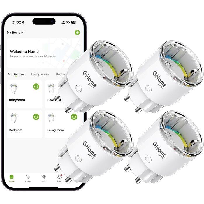Smart WLAN-Steckdosen Set 4er-Pack - Energie sparen mit bis zu 33% Rabatt