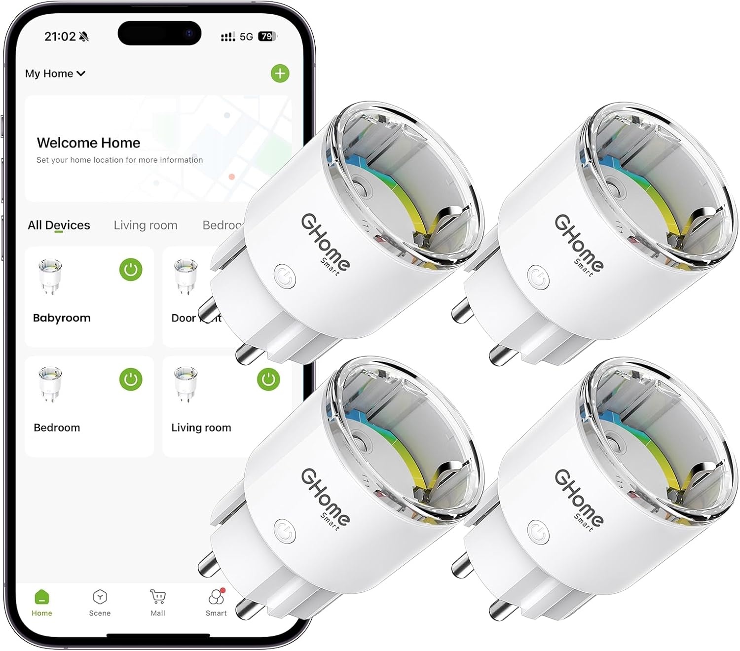 Smart WLAN-Steckdosen Set 4er-Pack - Energie sparen mit bis zu 33% Rabatt