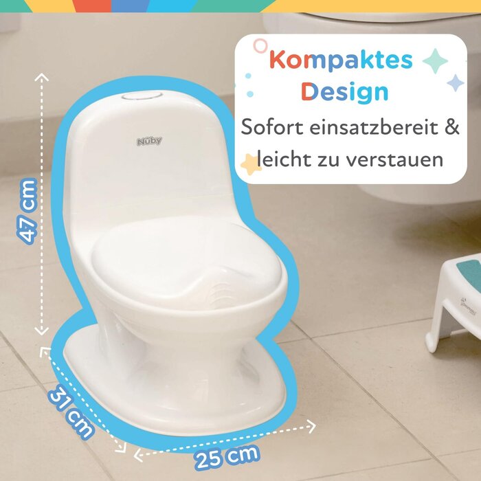 Realistisches Kindertöpfchen mit Spülgeräusch - Weiß - bis zu 33% sparen