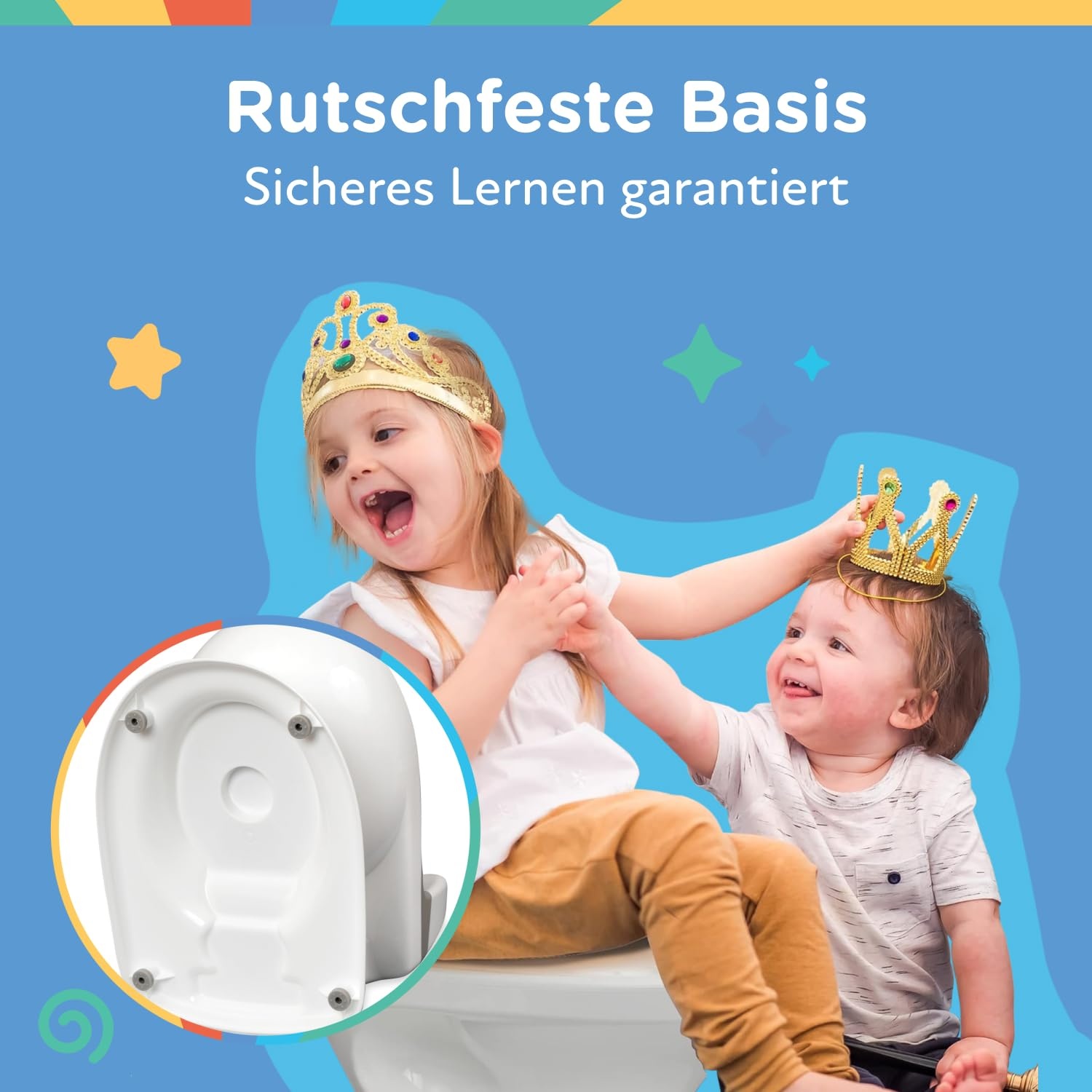 Realistisches Kindertöpfchen mit Spülgeräusch - Weiß - bis zu 33% sparen