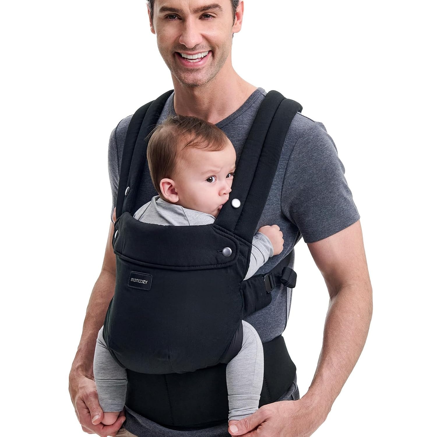 Ergonomische Babytrage Schwarz (3-20 kg) - Jetzt bis zu 33% sparen