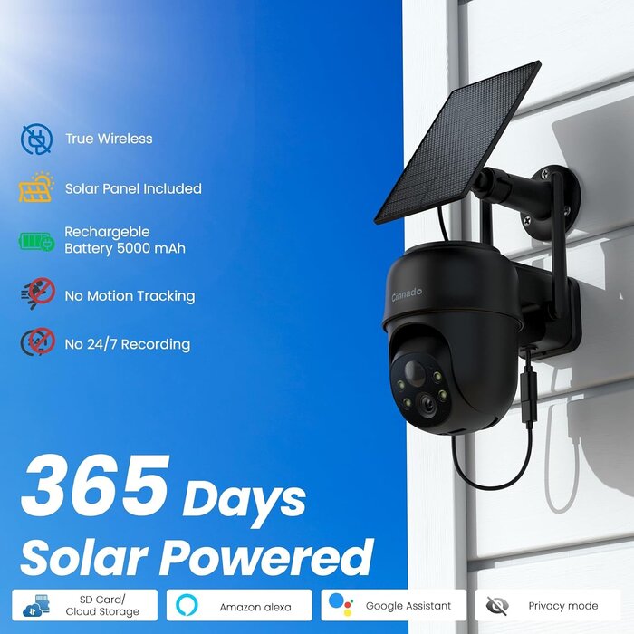 2x 2K WLAN Überwachungskamera mit Solarpanel - bis zu 29% Rabatt