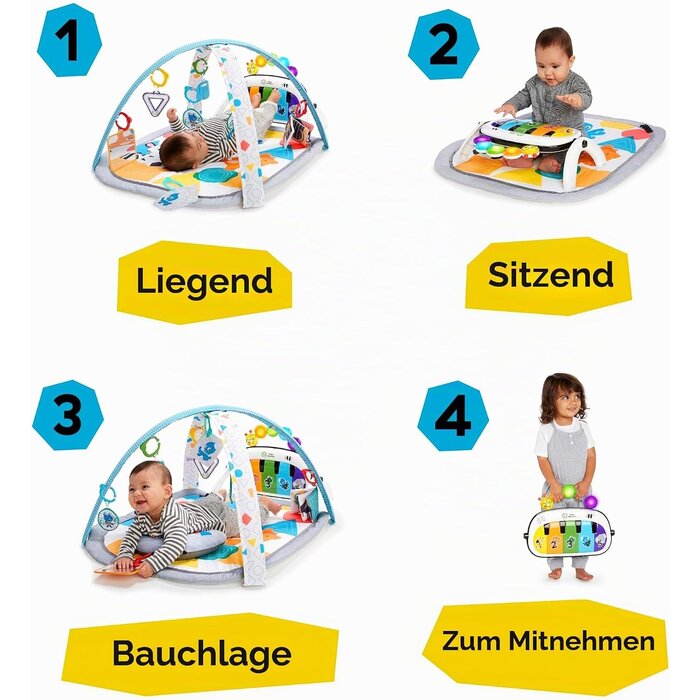 4-in-1 Spieldecke mit Musik-Piano - Jetzt bis zu 34% Rabatt sichern