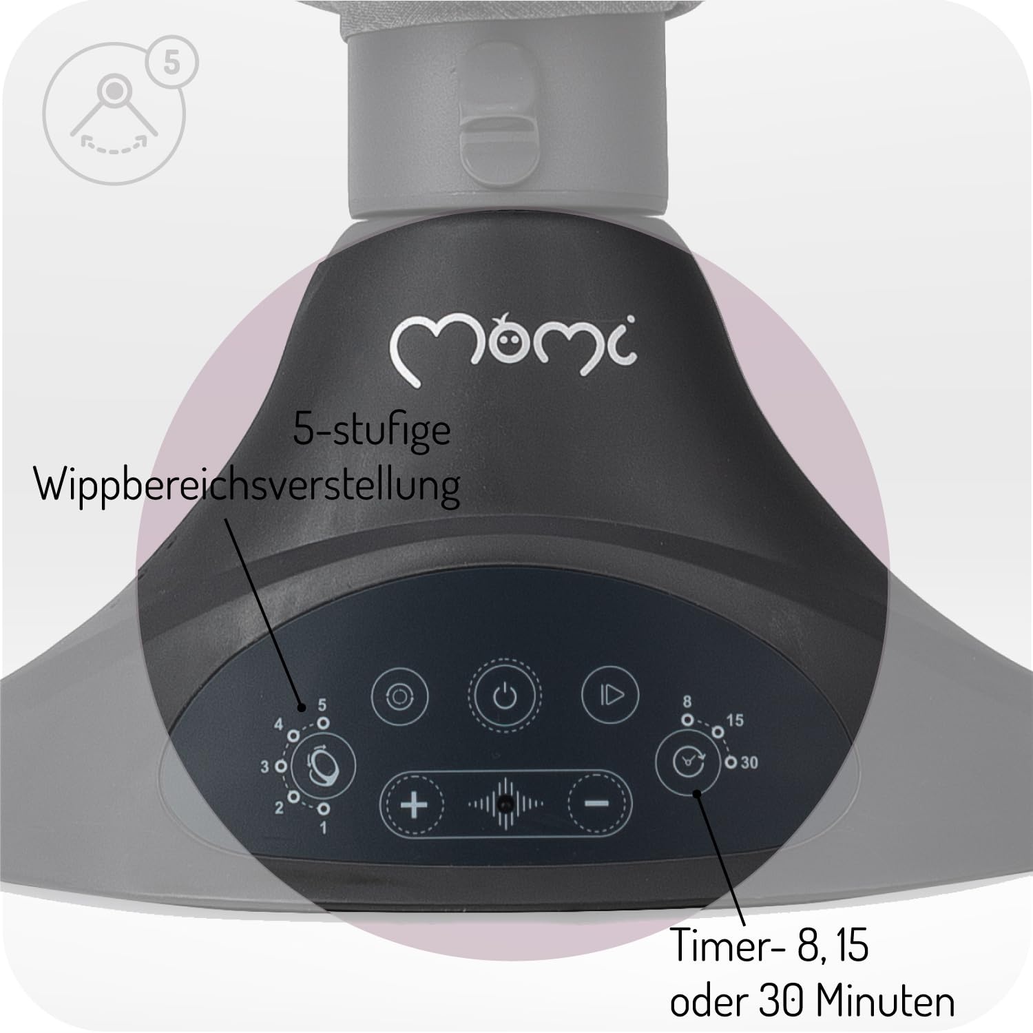 Elektrische Babyschaukel mit Fernbedienung & Bluetooth - bis zu 34% sparen