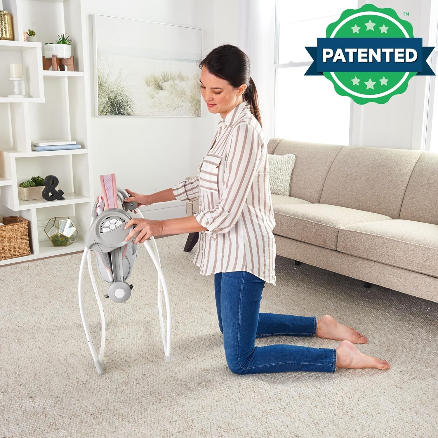 Babyschaukel mit Einhorn-Design, tragbar - bis zu 34% Rabatt