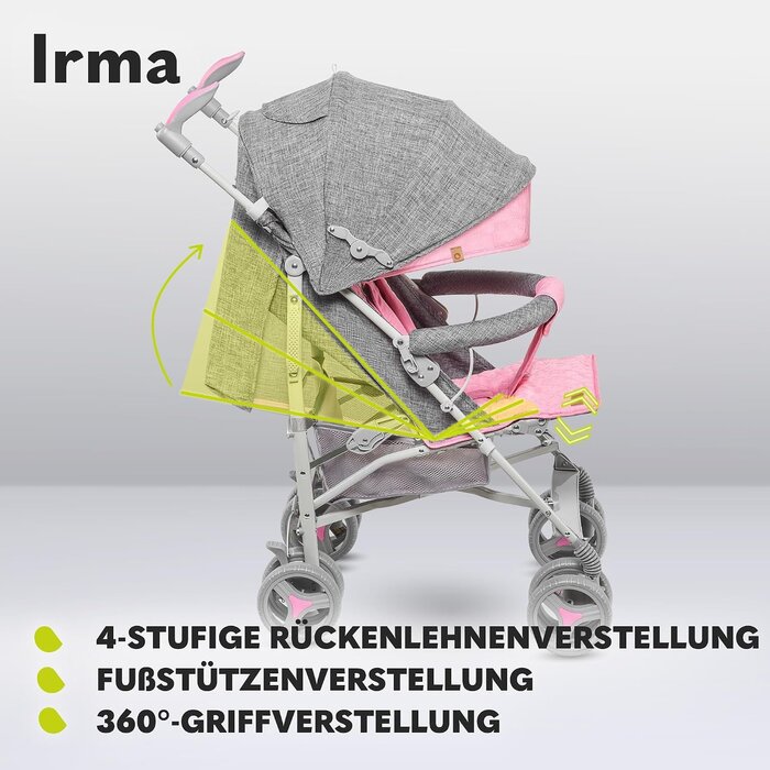 Leichter Reisebuggy in Rosa - Jetzt bis zu 34% reduziert!