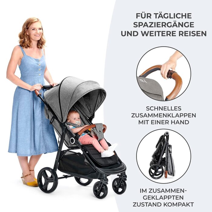 Kinderwagen Buggy GRANDE PLUS - Einhändig klappbar, Liegefunktion - bis zu 35% Rabatt