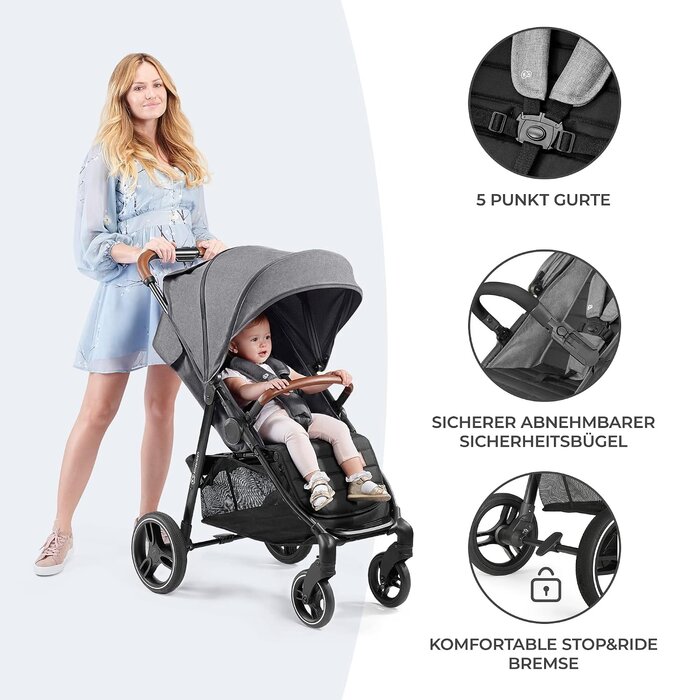 Kinderwagen Buggy GRANDE PLUS - Einhändig klappbar, Liegefunktion - bis zu 35% Rabatt