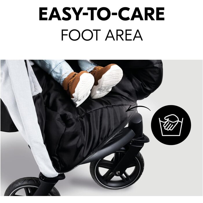 Universal Fußsack für Kinderwagen & Fahrradanhänger - Grau - bis zu 34% sparen