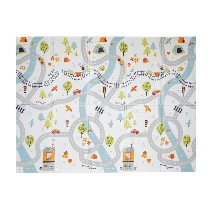 Faltbare Baby-Spielmatte, 195,6 x 147,3 cm, Wendbar - jetzt bis zu 33% sparen