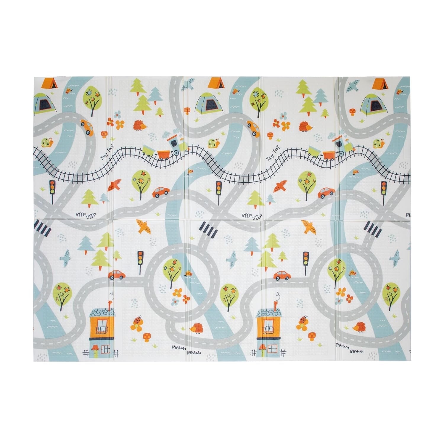 Faltbare Baby-Spielmatte, 195,6 x 147,3 cm, Wendbar - jetzt bis zu 33% sparen