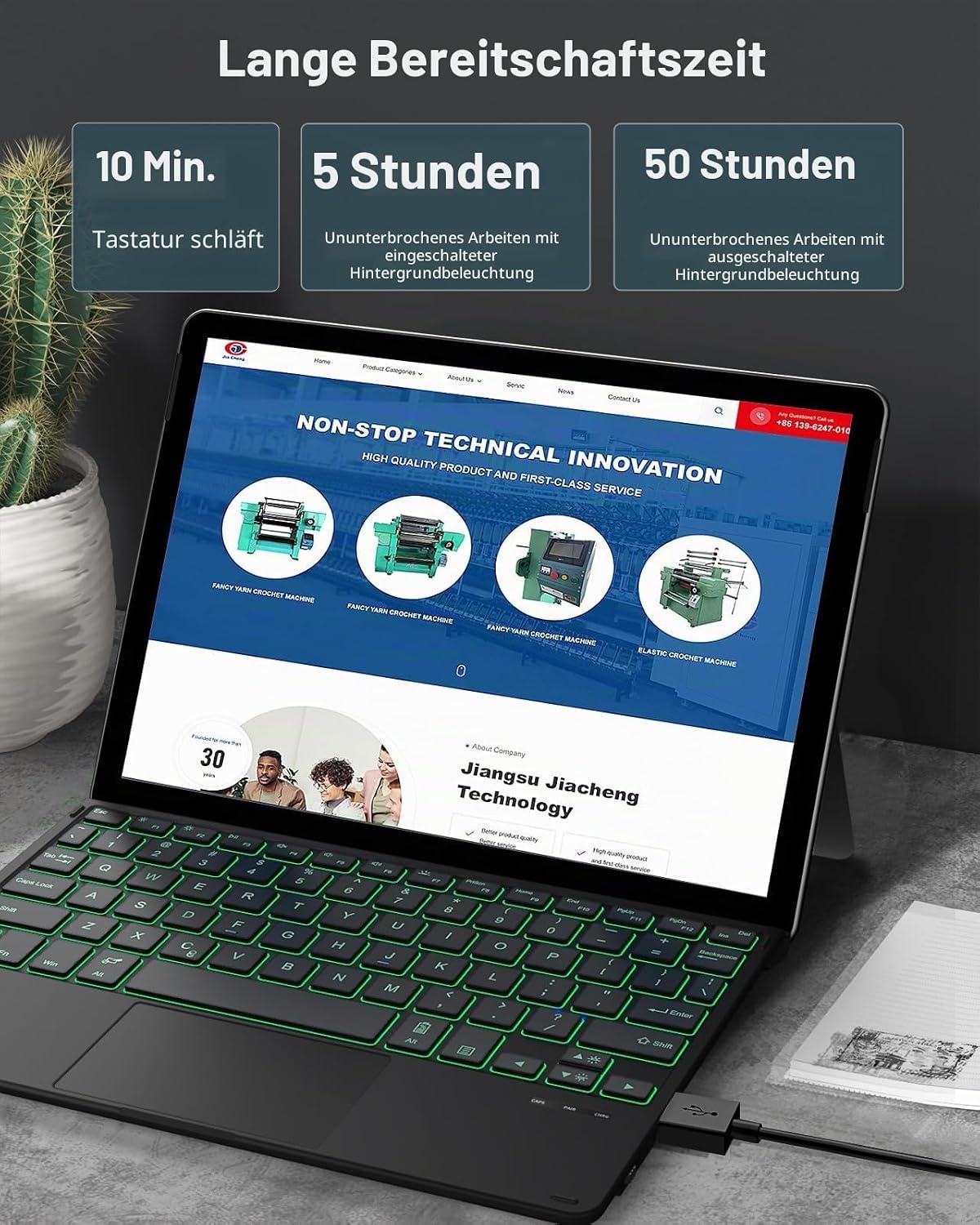 Surface Go Tastatur mit Trackpad & RGB-Licht - bis zu 79% sparen!