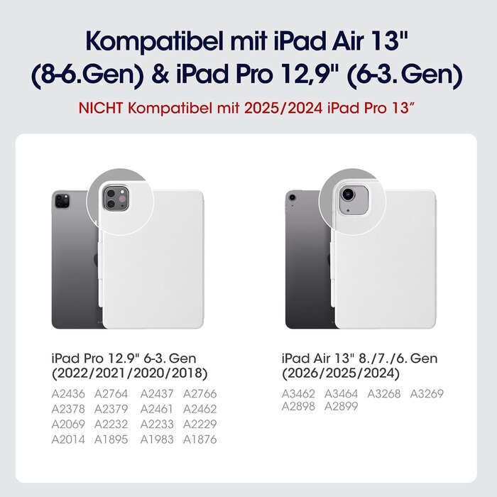iPad Air 13" / Pro 12,9" Folio-Hülle: Bis zu 77% Rabatt