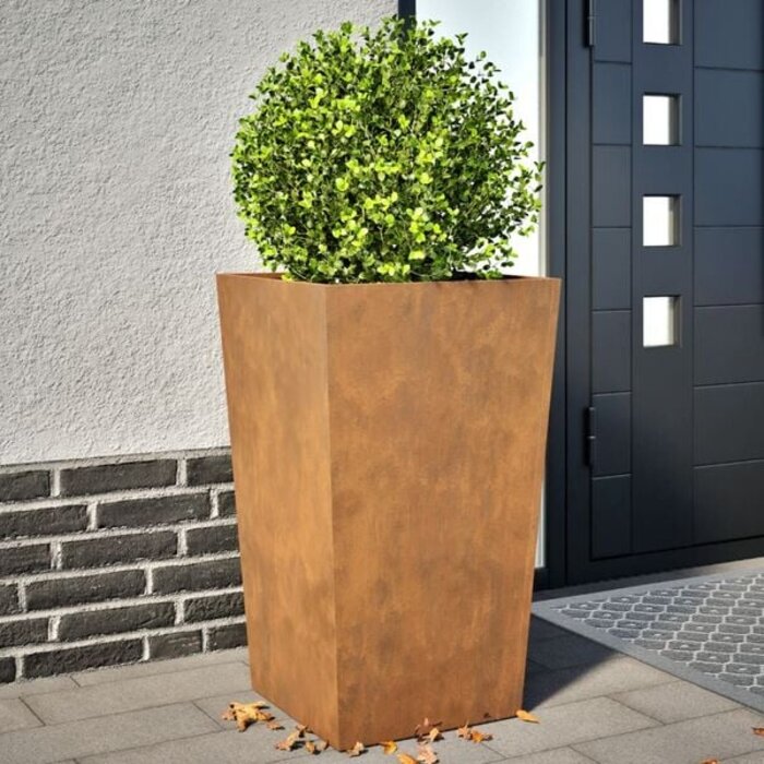 2er Set Pflanzkübel aus Cortenstahl 45x45x75 cm - bis zu 34% Rabatt