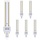 5x LED-Lampen PLC 2U, 15W, G24, 4000K - jetzt bis zu 32% günstiger