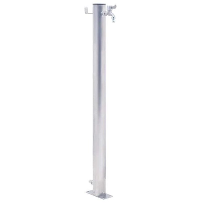 Edelstahl Gartenwasserzapfstelle 80 cm mit Schlauchhalter - bis zu 33% Rabatt